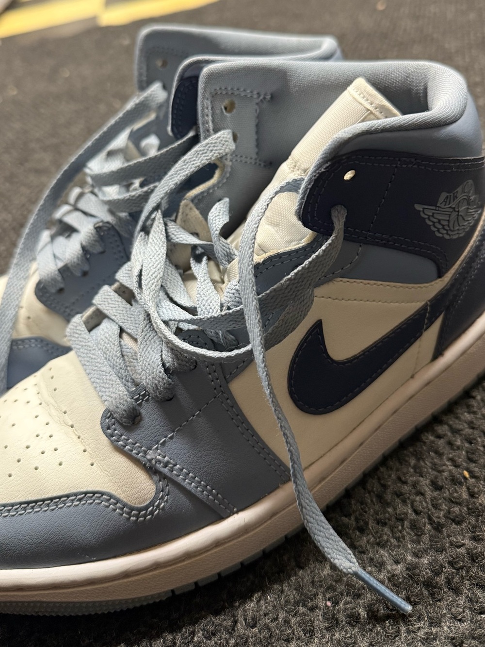 Jordan Low-Top Sneakers in Light Blue & White